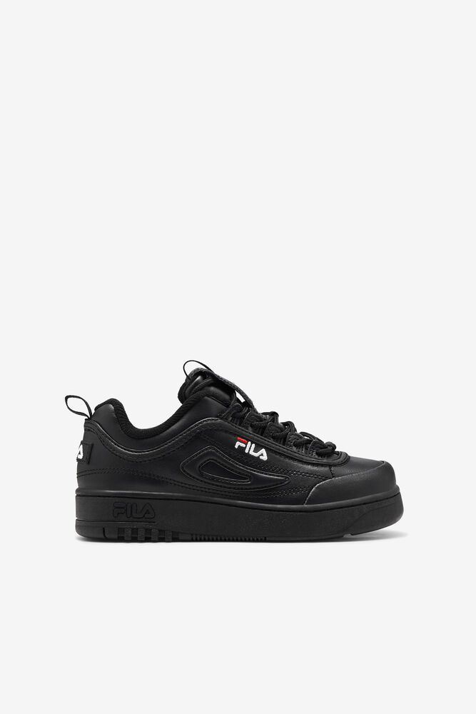 Fila Disruptor 2 X Fx100 Luxe Black Sneakers Kids - NZ 86213-HRVK